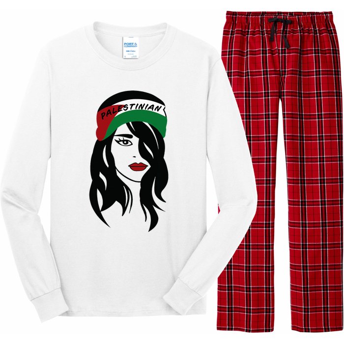 Palestinian Women Palestine Flag Palestinians Woman Scarf Long Sleeve Pajama Set