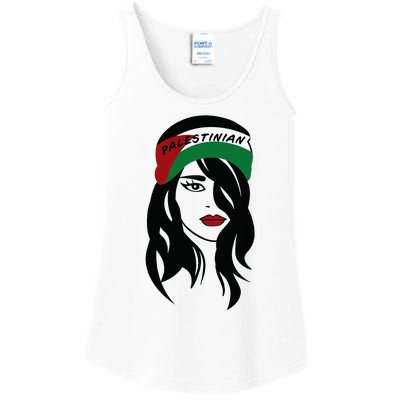 Palestinian Women Palestine Flag Palestinians Woman Scarf Ladies Essential Tank