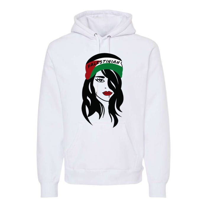 Palestinian Women Palestine Flag Palestinians Woman Scarf Premium Hoodie