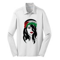 Palestinian Women Palestine Flag Palestinians Woman Scarf Silk Touch Performance Long Sleeve Polo