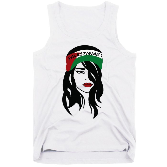 Palestinian Women Palestine Flag Palestinians Woman Scarf Tank Top