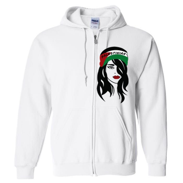 Palestinian Women Palestine Flag Palestinians Woman Scarf Full Zip Hoodie