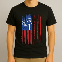 Postal Worker Patriotic Us Post Mail Carrier Man Women T-Shirt