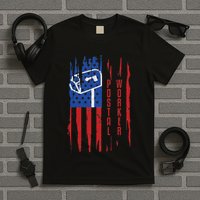 Postal Worker Patriotic Us Post Mail Carrier Man Women T-Shirt