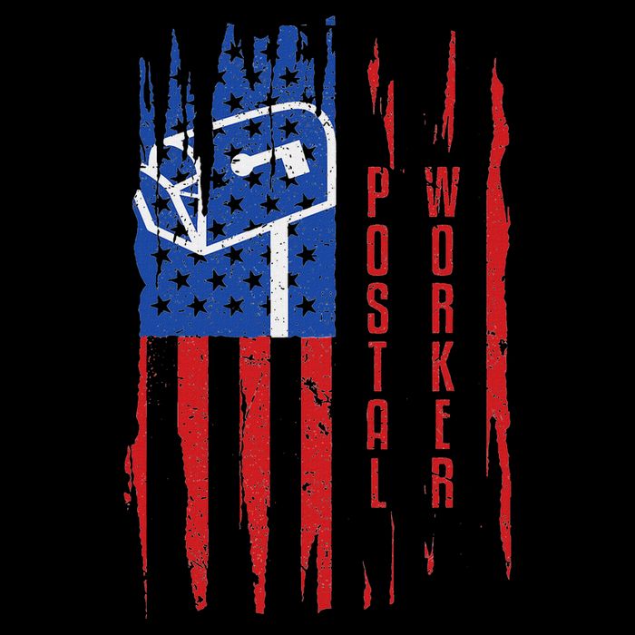 Postal Worker Patriotic Us Post Mail Carrier Man Women T-Shirt