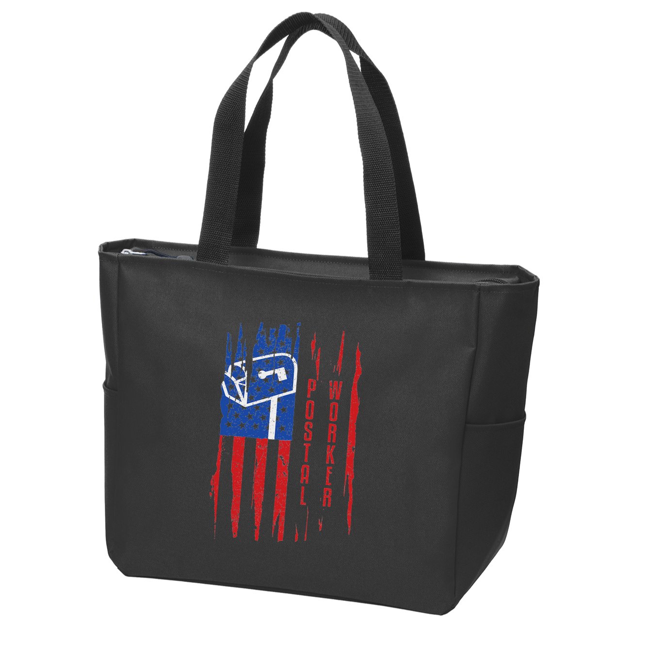 Postal Worker Patriotic Us Post Mail Carrier Man Women Zip Tote Bag