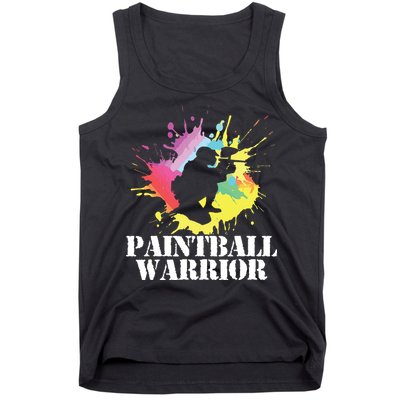 Paintball Warrior Paintball Player Birthday Party Tank Top