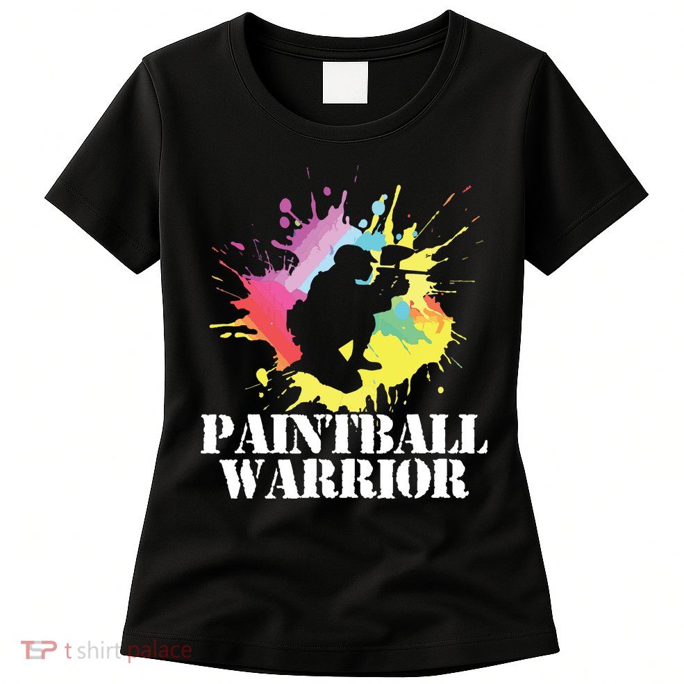 Paintball Warrior Paintball Player Birthday Party Womens T-Shirt