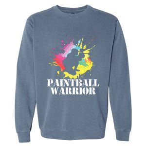 Paintball Warrior Paintball Player Birthday Party Garment-Dyed Sweatshirt