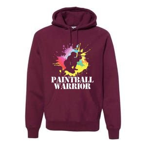 Paintball Warrior Paintball Player Birthday Party Premium Hoodie