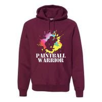 Paintball Warrior Paintball Player Birthday Party Premium Hoodie