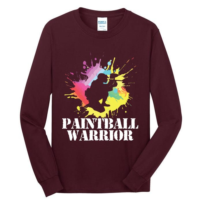 Paintball Warrior Paintball Player Birthday Party Tall Long Sleeve T-Shirt