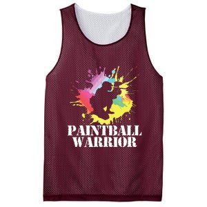 Paintball Warrior Paintball Player Birthday Party Mesh Reversible Basketball Jersey Tank