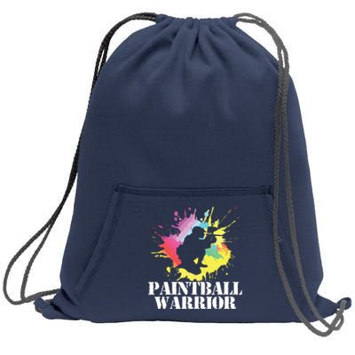 Paintball Warrior Paintball Player Birthday Party Sweatshirt Cinch Pack Bag