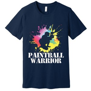 Paintball Warrior Paintball Player Birthday Party Premium T-Shirt