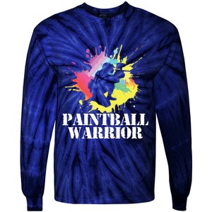 Paintball Warrior Paintball Player Birthday Party Tie-Dye Long Sleeve Shirt