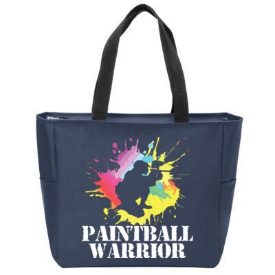 Paintball Warrior Paintball Player Birthday Party Zip Tote Bag