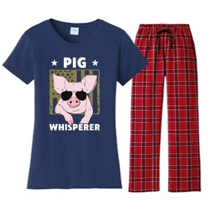 Pig Whisperer Pig Design For Men Hog Farmer Women's Flannel Pajama Set