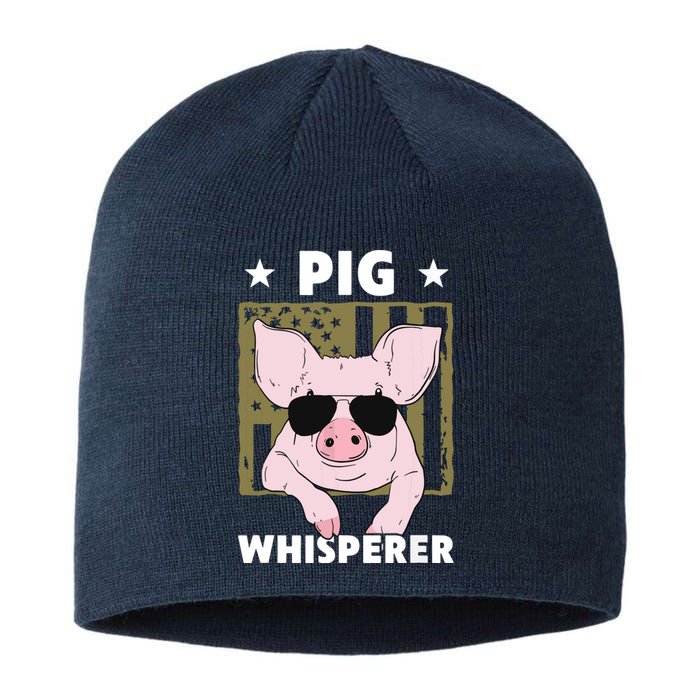 Pig Whisperer Pig Design For Men Hog Farmer Sustainable Beanie