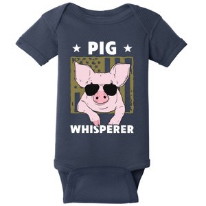 Pig Whisperer Pig Design For Men Hog Farmer Baby Bodysuit