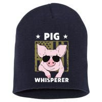 Pig Whisperer Pig Design For Men Hog Farmer Short Acrylic Beanie