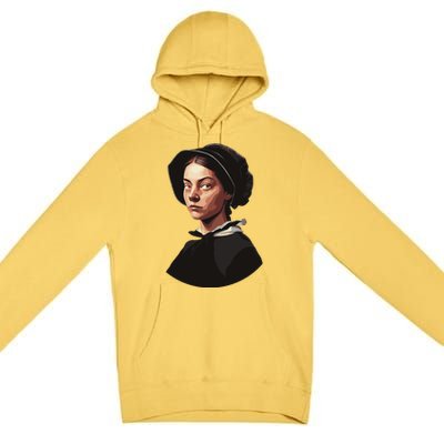 Pilgrim Woman Painting Premium Pullover Hoodie