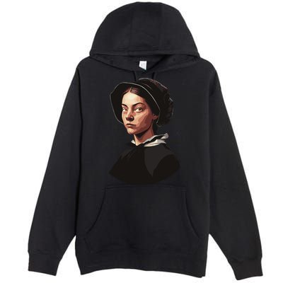 Pilgrim Woman Painting Premium Pullover Hoodie