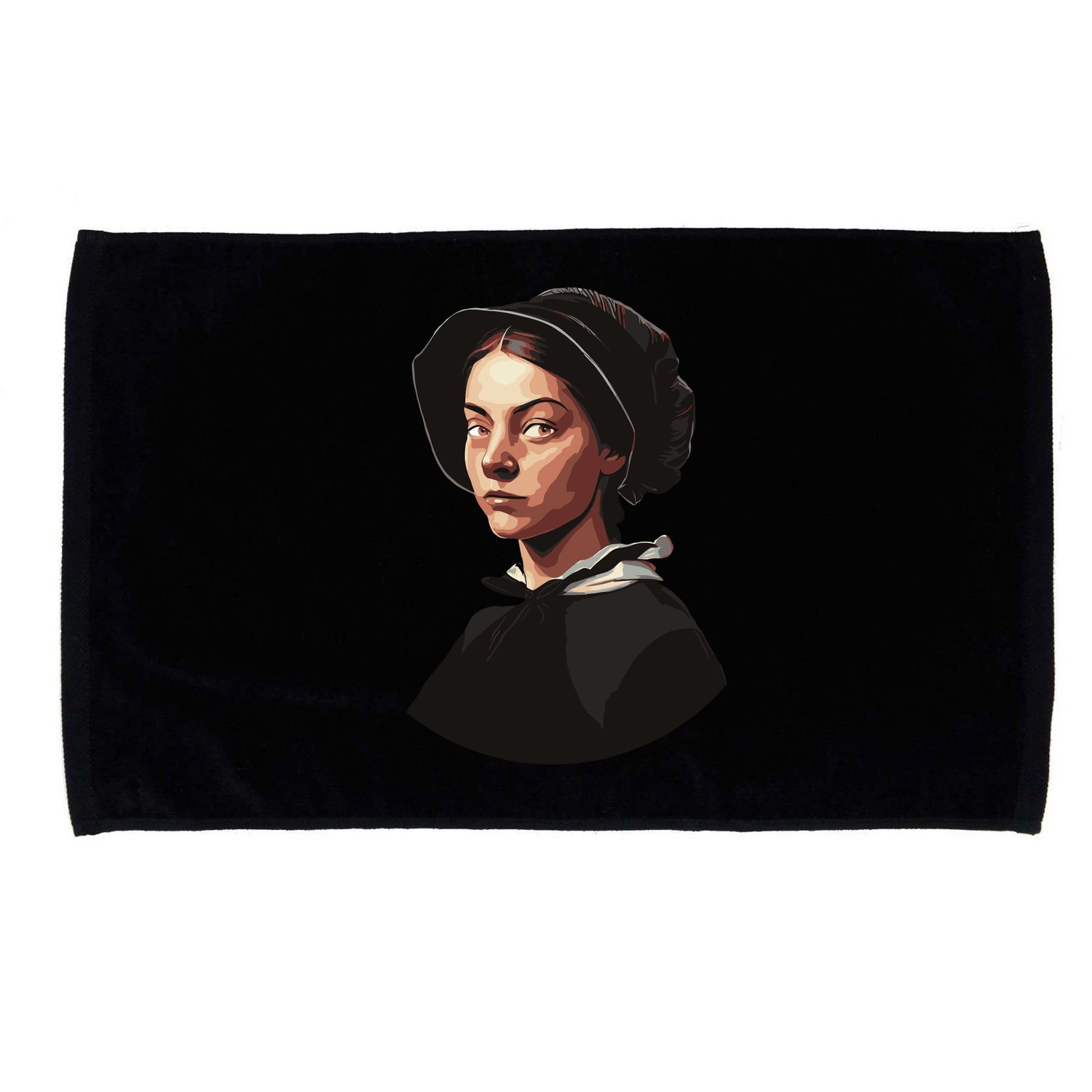 Pilgrim Woman Painting Microfiber Hand Towel