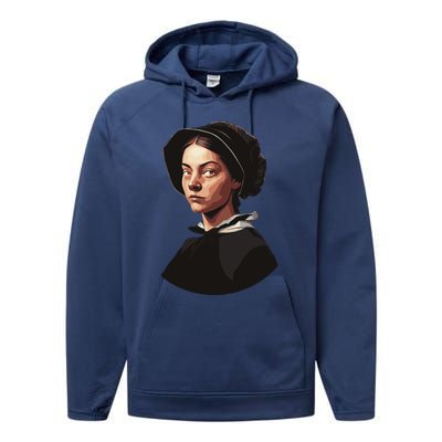 Pilgrim Woman Painting Performance Fleece Hoodie