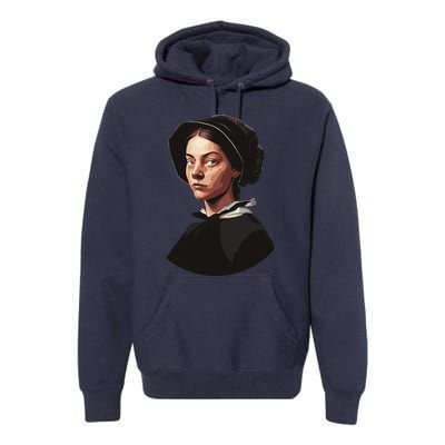 Pilgrim Woman Painting Premium Hoodie