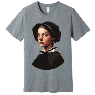 Pilgrim Woman Painting Premium T-Shirt
