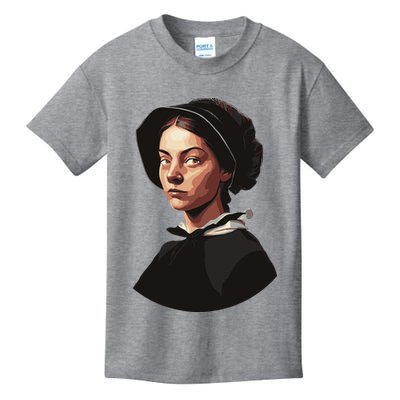 Pilgrim Woman Painting Kids T-Shirt