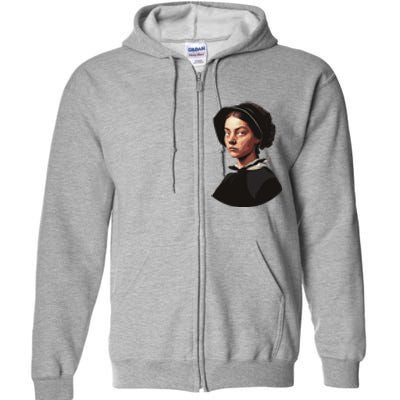 Pilgrim Woman Painting Full Zip Hoodie