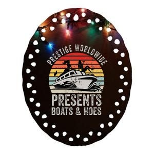 Prestige Worldwide Presents Boats And Hoes Ceramic Oval Ornament