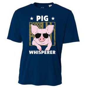 Pig Whisperer Pig Design For Men Hog Farmer Cooling Performance Crew T-Shirt