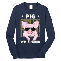 Pig Whisperer Pig Design For Men Hog Farmer Long Sleeve Shirt