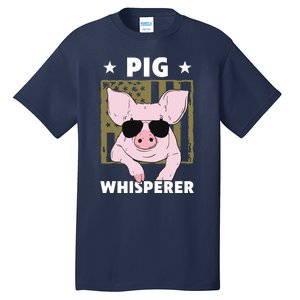 Pig Whisperer Pig Design For Men Hog Farmer Tall T-Shirt