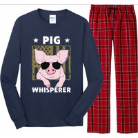 Pig Whisperer Pig Design For Men Hog Farmer Long Sleeve Pajama Set