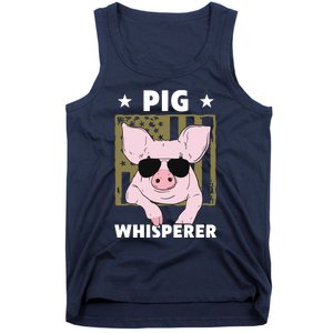 Pig Whisperer Pig Design For Men Hog Farmer Tank Top