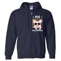 Pig Whisperer Pig Design For Men Hog Farmer Full Zip Hoodie