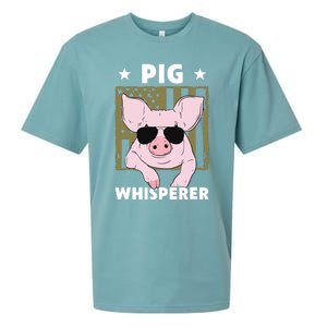 Pig Whisperer Pig Design For Men Hog Farmer Sueded Cloud Jersey T-Shirt