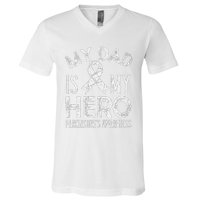 Parkinson's Warrior Parkinson's Disease Awareness Month V-Neck T-Shirt