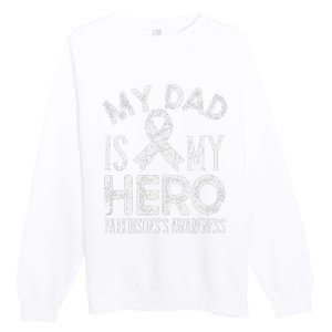 Parkinson's Warrior Parkinson's Disease Awareness Month Premium Crewneck Sweatshirt