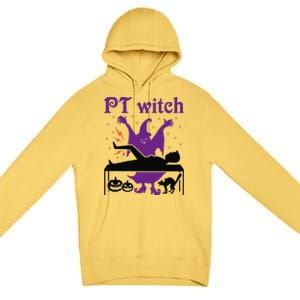 PT Witch Physical Therapy Halloween Physical Therapist Premium Pullover Hoodie