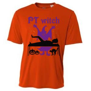 PT Witch Physical Therapy Halloween Physical Therapist Cooling Performance Crew T-Shirt