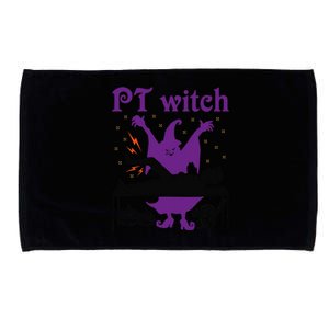 PT Witch Physical Therapy Halloween Physical Therapist Microfiber Hand Towel