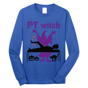 PT Witch Physical Therapy Halloween Physical Therapist Long Sleeve Shirt