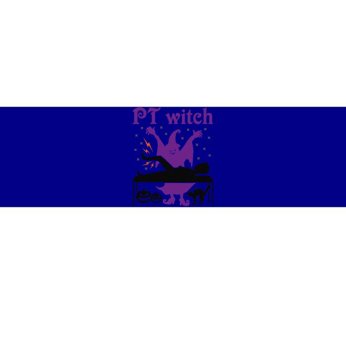 PT Witch Physical Therapy Halloween Physical Therapist Bumper Sticker