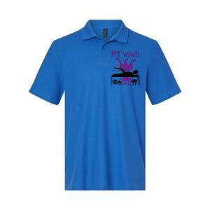 PT Witch Physical Therapy Halloween Physical Therapist Softstyle Adult Sport Polo