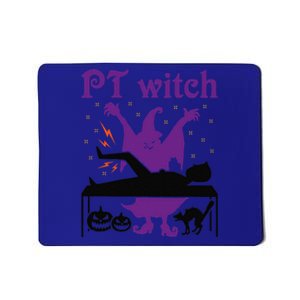 PT Witch Physical Therapy Halloween Physical Therapist Mousepad